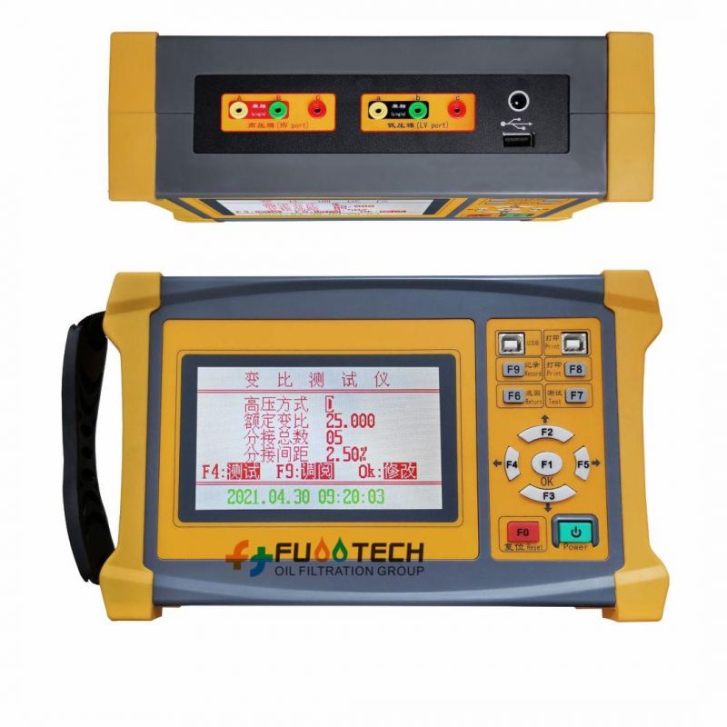 Portable Factory 3 Phase Transformer Turns Ratio Tester Handheld TTR Meter