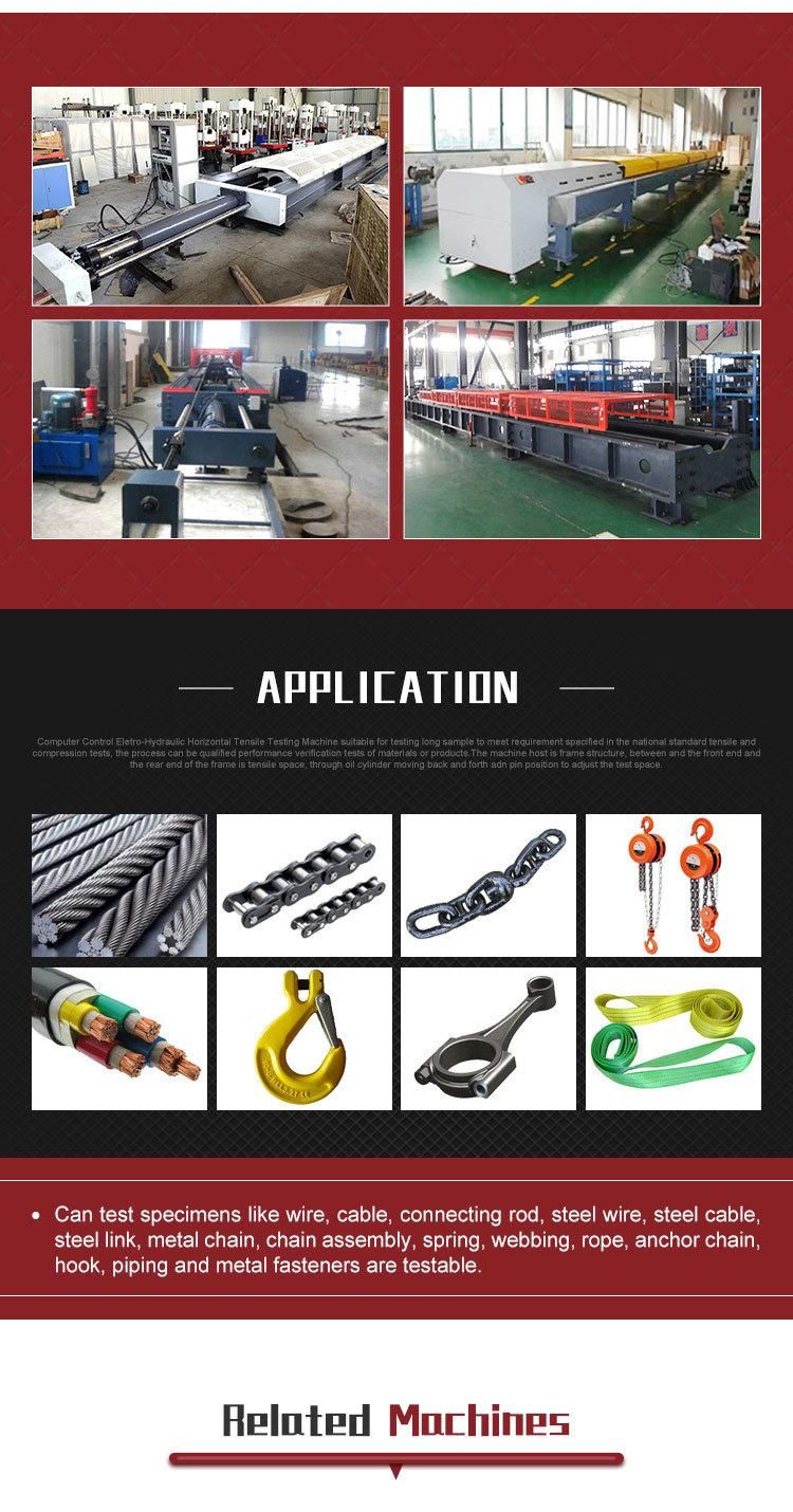 Horizontal Tensile Testing Machine for Proof and Breaking Load