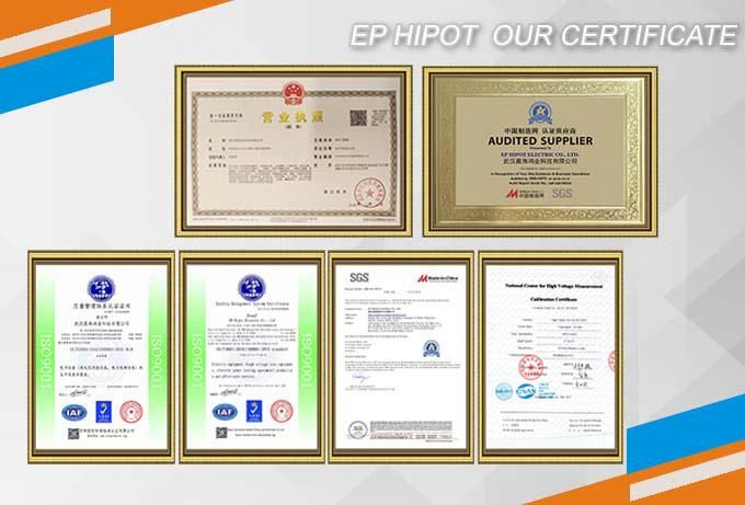 CE LVD EMC Certificates Transformer Capacitance & Tan Delta Tester Epjs 12kv