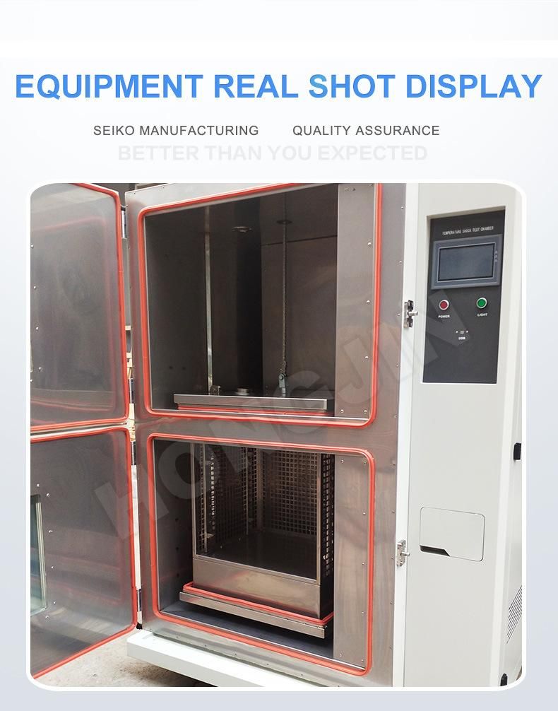 2 Zone Temperature Heat Cold Impact Thermal Shock Test Chamber