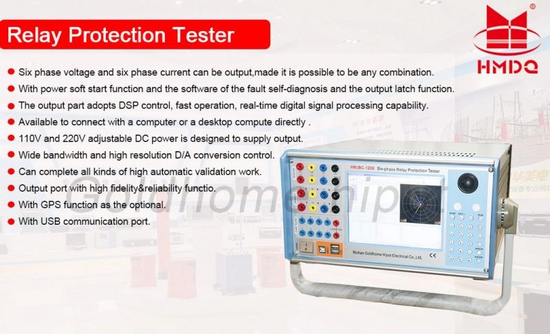 Protective Relay Test Set 6 Phase Electrical Relay Protection Tester High Accuracy High Quality Secondary Current Injection Relay Test Set