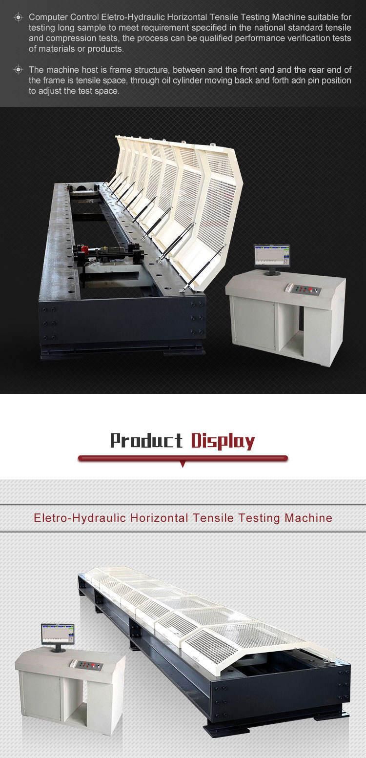 Long Sling Horizontal Tensile Testing Machine/Testing Bed