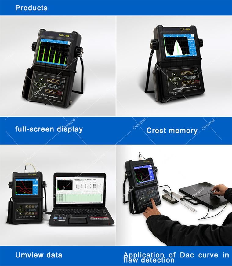 Light Hand Push Digital Rail Ultrasonic Flaw Detector for Sale