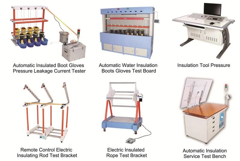 Insulating Rubber Safety Boots Gloves Dielectric Leakage Current Test System