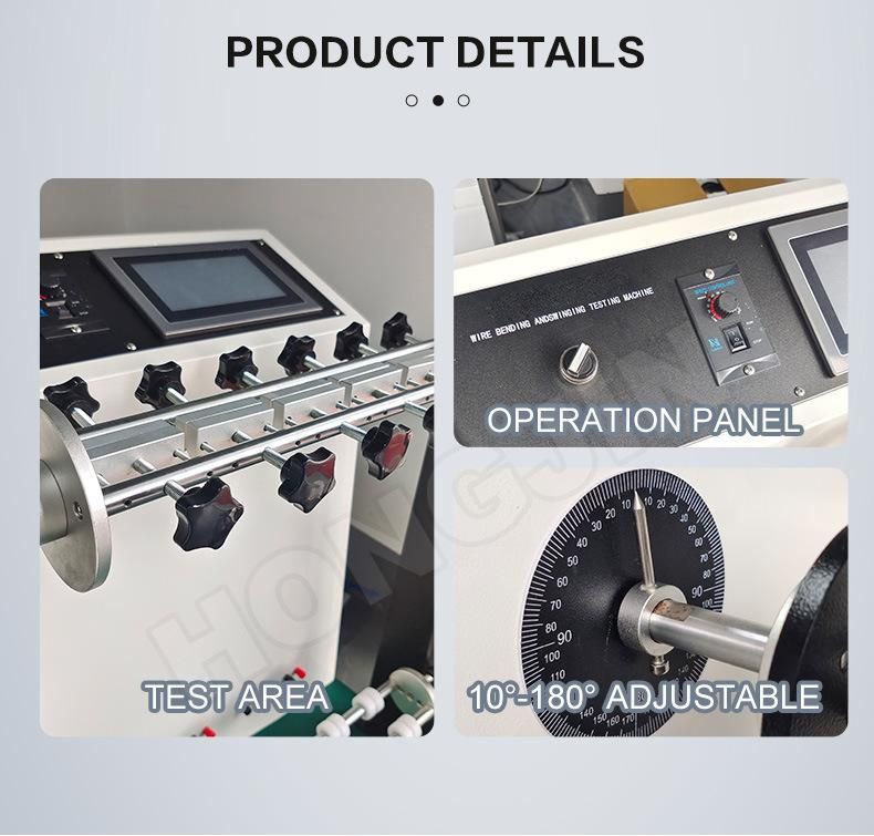 Hj-3 Bend Test Laptop Power Adapter USB Plug Wire Flex Tester IEC60335 Cable Bending Testing Machine