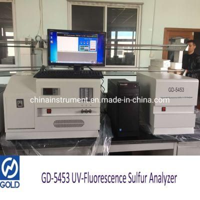 UV Ultraviolet Fluorescence (0.2~8, 000) Mg/Kg Sulphur Test Total Sulfur Analyzer