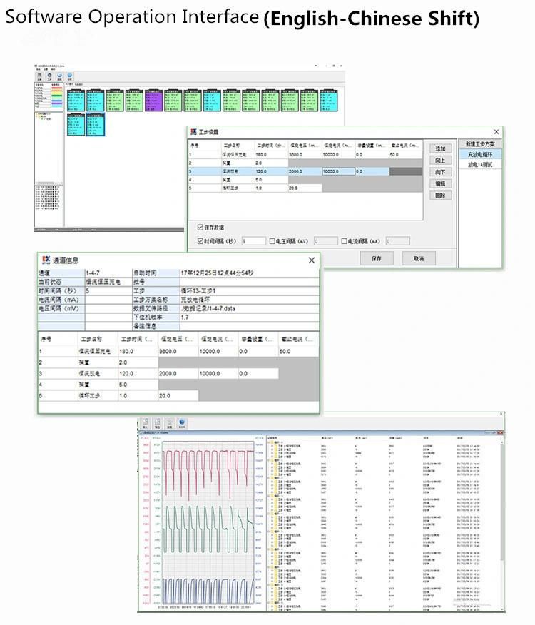 18650 26650 32650 LiFePO4 Nca Nmc NiMH NiCd Lithium-Ion Battery Automatic Cycle Charge Discharge Capacity Sorting and Matching Comprehensive Testing Instrument