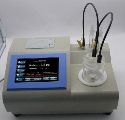 Automatic Karl Fischer Moisture Analyzer by Coulometric Karl Fischer Titration Method