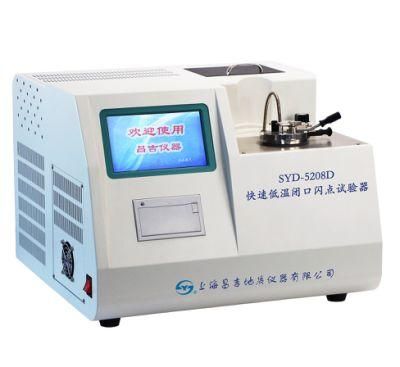 SYD-5208D Rapid Low Temperature Closed Cup Flash Point Tester for oil testing