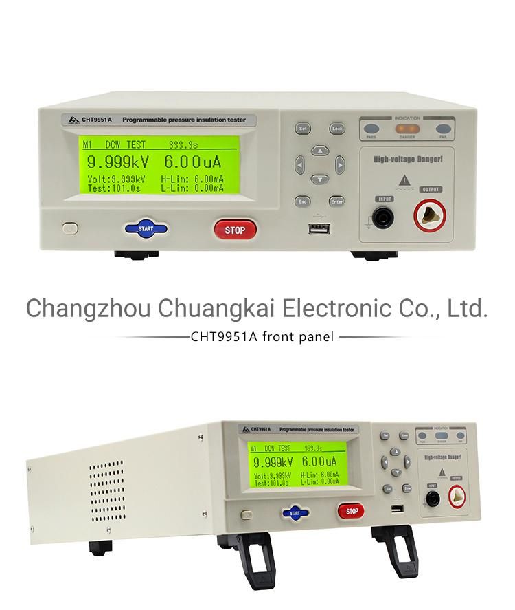 Cht9951A Photovoltaic DC Hipot Tester Insulation Resistance 5kv Megger Insulation Tester