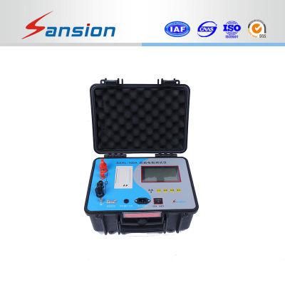 100A Contact Resistance Micro-Ohm Meter 200A Loop Contact Resistance Meter Test Kit Circuit Breaker Loop Resistance Tester