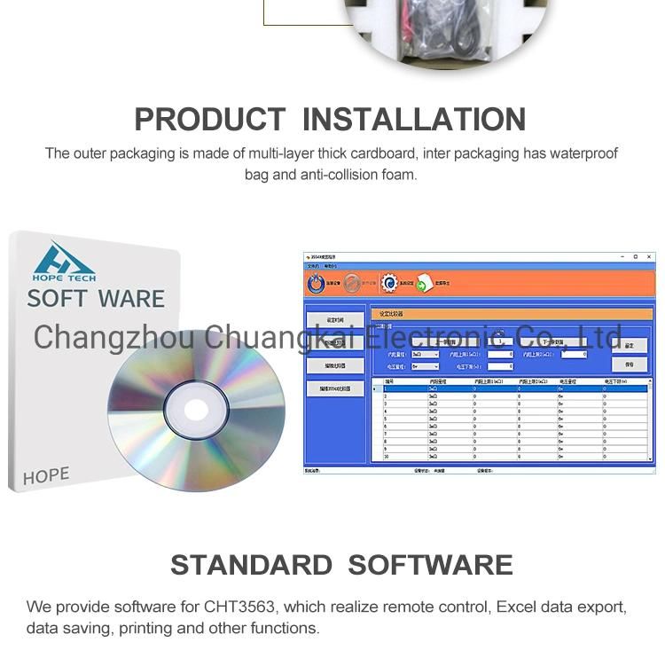 Cht3564 Battery Internal Resistance Tester High Voltage Battery Test Equipment