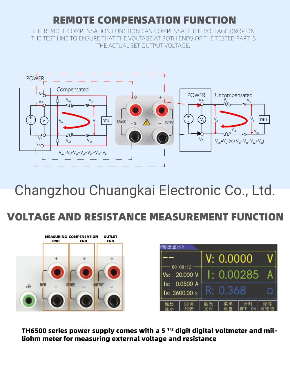 Th6501 Single Channel 20V/5A/100W High-Precision Programmable Linear DC Power Supply