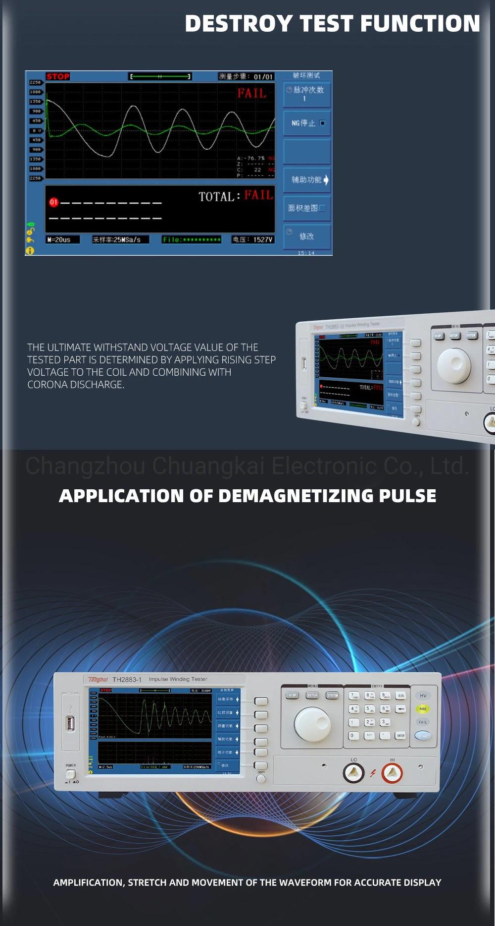 Th2883-10 Impulse Voltage 500V-10kv 20V Steps Impulse Winding Measuring Instrument