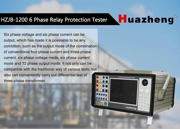 Six Phase Secondary Current Injection Unit Relay Protection Test Set
