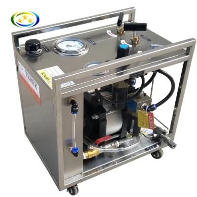 Terek Pneumatic Liquid Booster Pump Hydrostatic Pressure Hose Pipe Tube Pressurized Test Bench
