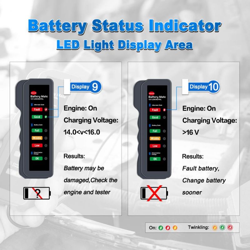 Ediag Bm310 Auto Battery Mate Supporting 12V Gasoline Car Motorcycle