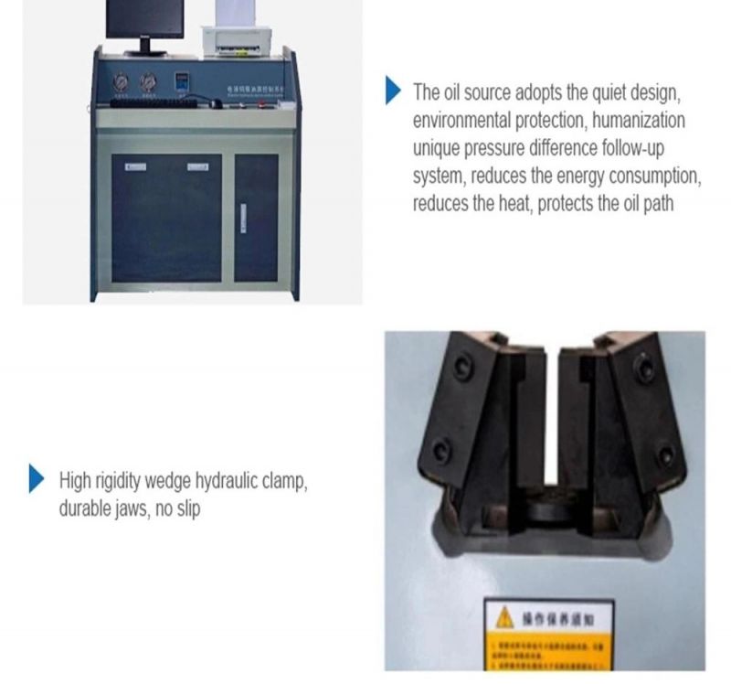 Waw-2000e Electro-Hydraulic Servo System Control Hydraulic Universal Testing Machine for Laboratory