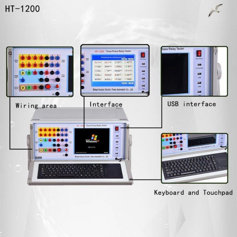 Ht-1200 Made in China Test Unit Six Phase Protective Relay Tester
