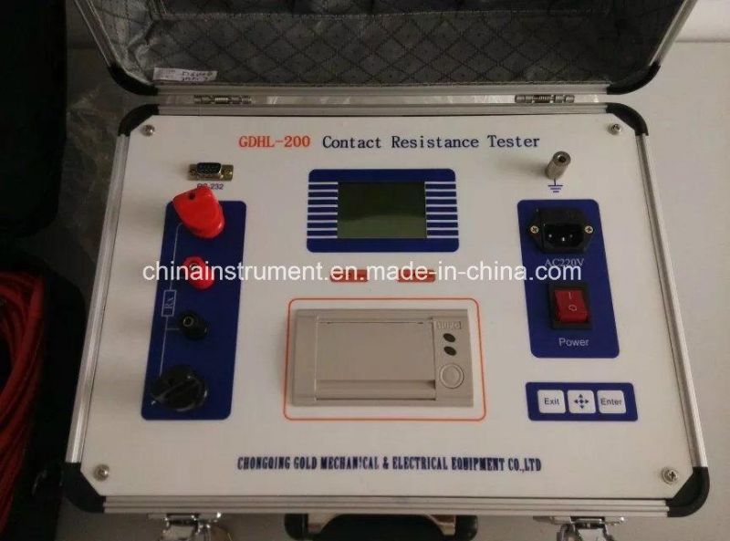 IEC62271 Automatic Circuit Breaker Contact Resistance Tester Megger Ohmmeter