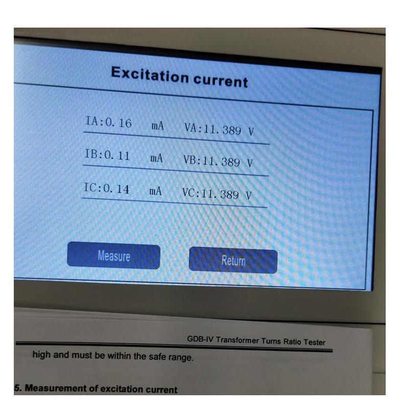 3-phase Transformer Turn Ratio Tester excitation current tester