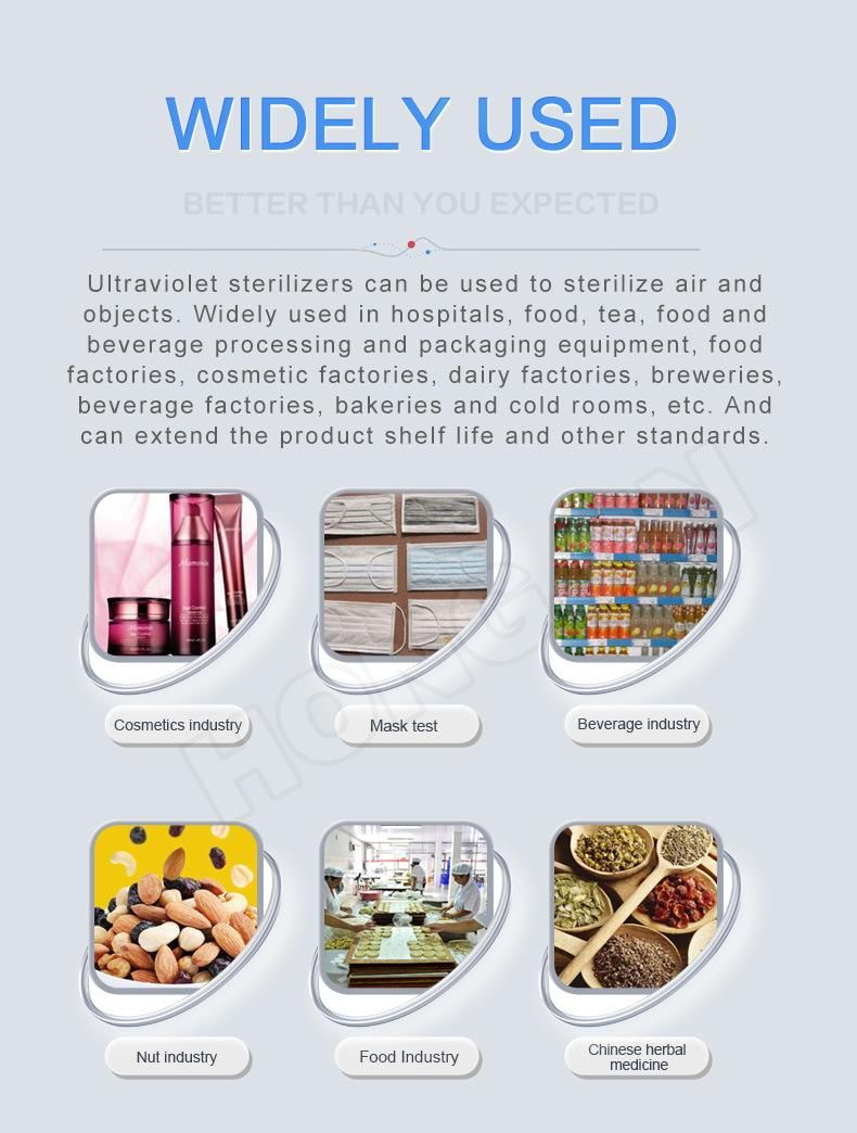 Industrial Tunnel UV Sterilizer Fruit Stainless Disinfection Machine