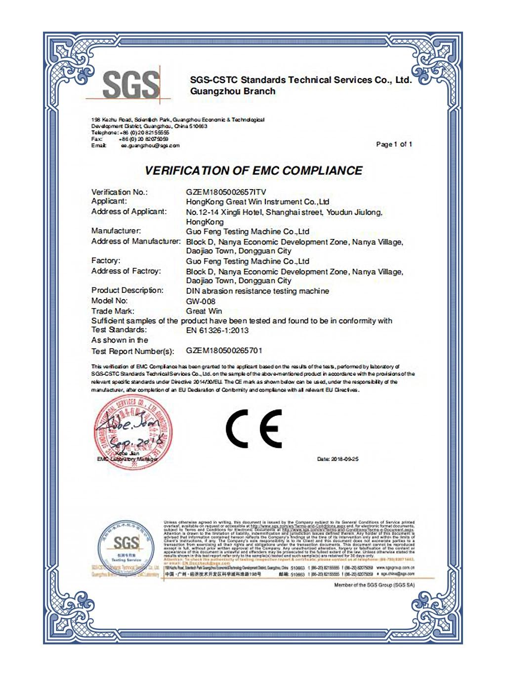 Satra TM174 GB/T9867 Laboratory Leather Abrasion Testing Machine (GW-008)