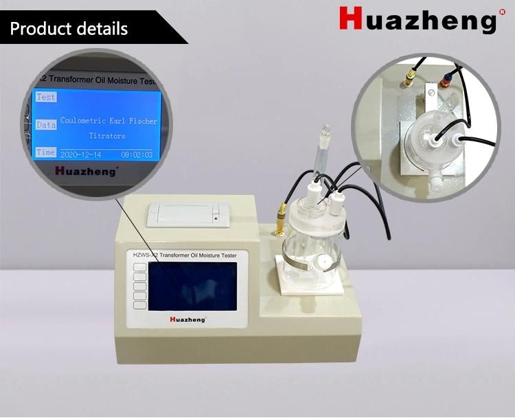 Karl Fischer Coulometric Test Instrument Insulation Oil Trace Moisture Tester