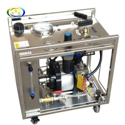 High Pressure Testing Bench 10-60000psi Pneumatic Pressure Hydrostatic Hydro Testing Pump
