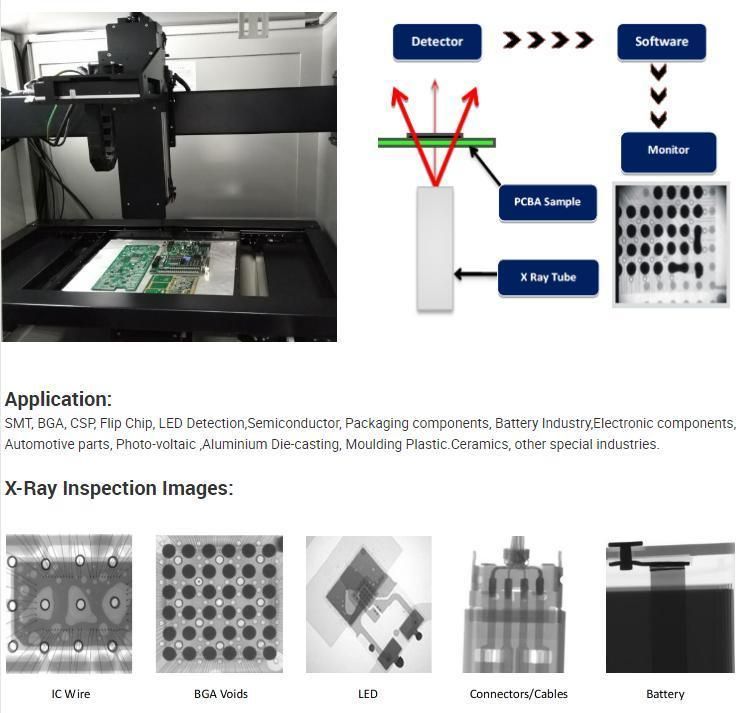 I. C. T SMT Machine X-ray Inspection Equipment for PCB Process Testing