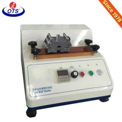 High Accuracy Laboratory Used Ink Rubbing Fastness Test Instrument