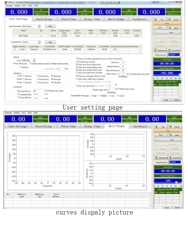 ASTM Computer Control Rubber Universal Tensile Tearing Test/Testing Equipment