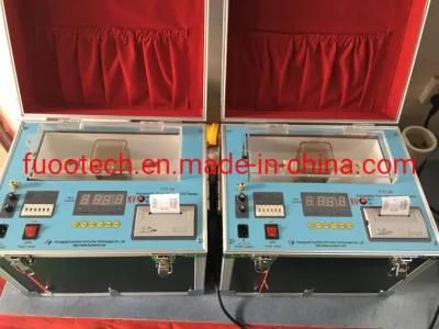 Fuootech Fot-80 Automatic Transformer Oil Dielectric Strength Tester Bdv Tester for 80kv